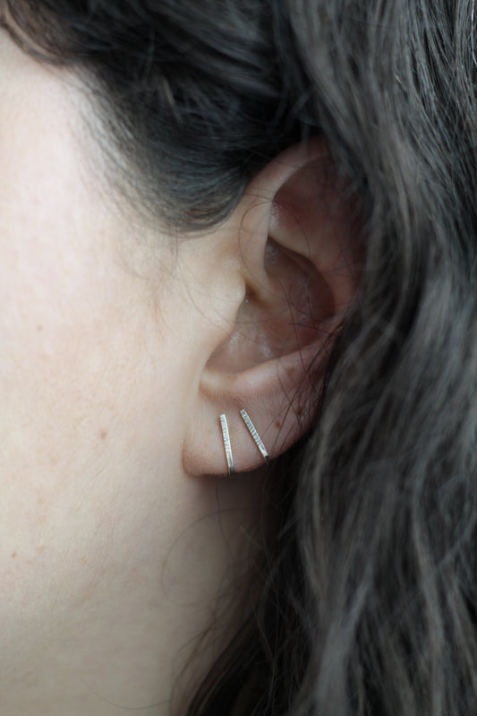 Oorbellen Curved Line