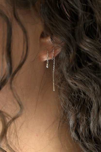 Oorbellen Raindrops Silver